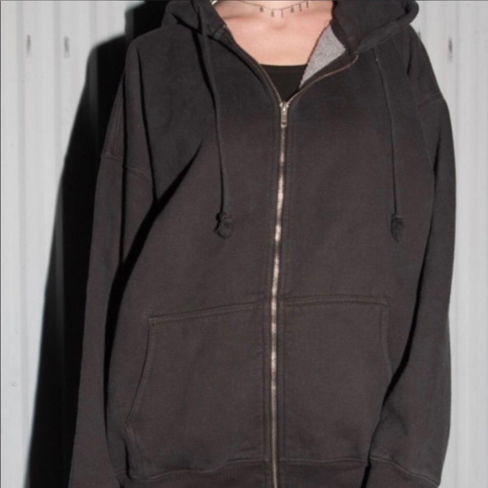 Brandy Melville black carla hoodie